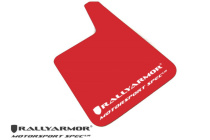 Röda Universala MSpec Stänkskydd Vit Logo (4-Pack) Rally Armor